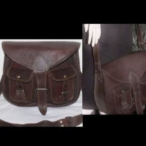 New Handmade Oiled Saddle Leather Hold A Ton Bag